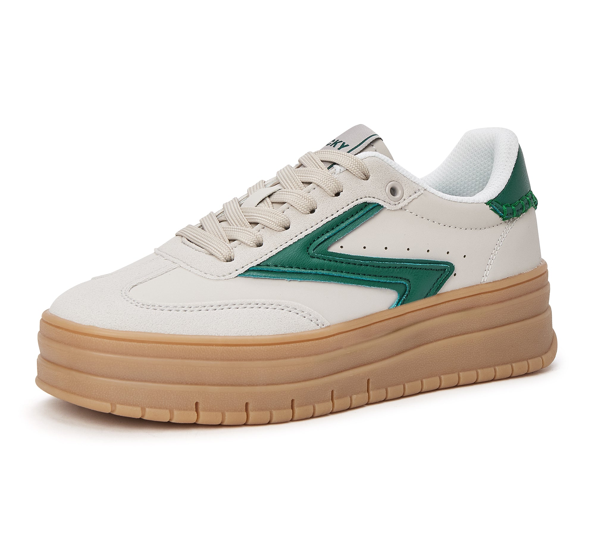 Women's Lightning Platform Sneakers - 1.88" Gum Sole Walking Shoes