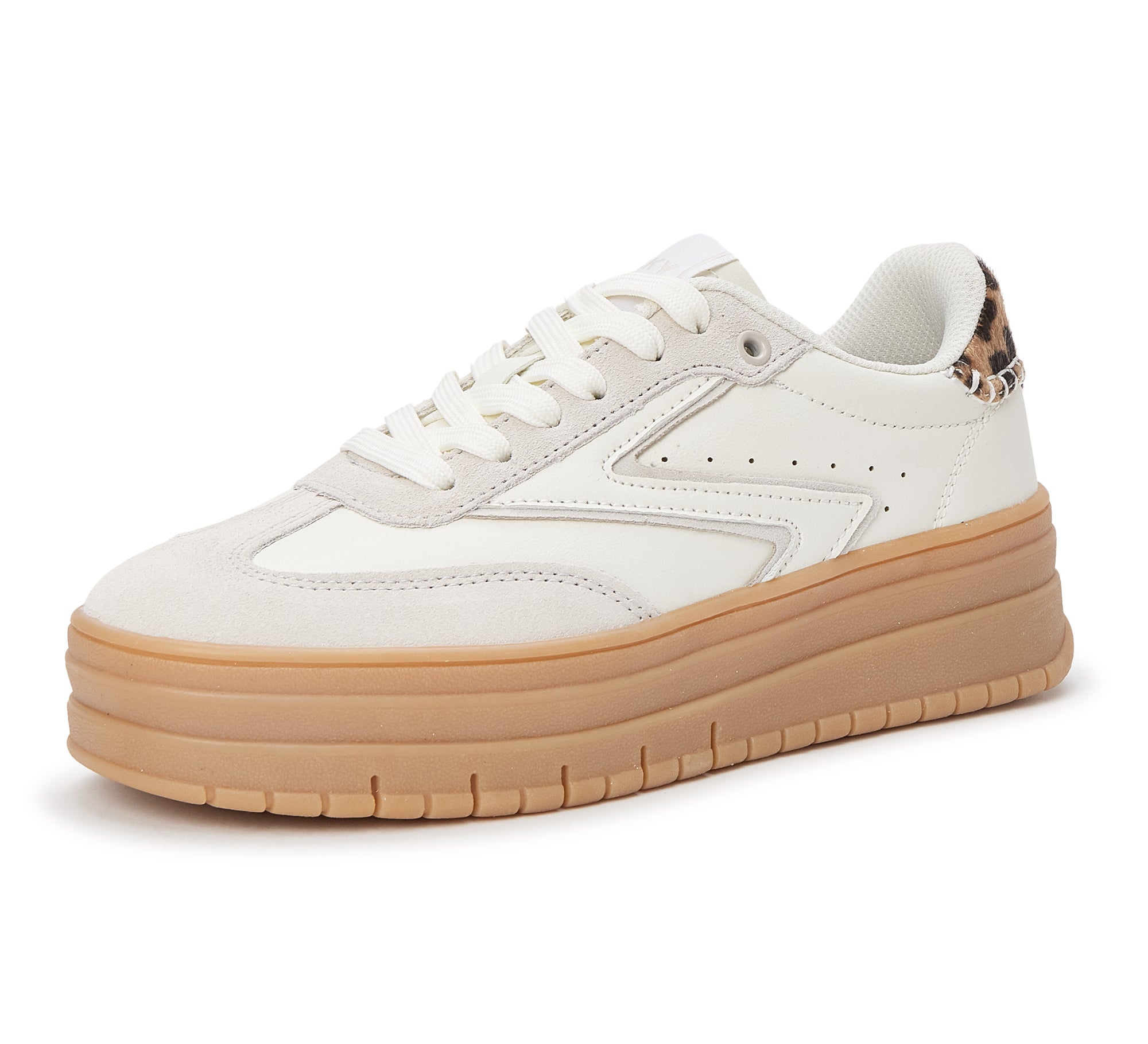 Women's Lightning Platform Sneakers - 1.88" Gum Sole Walking Shoes