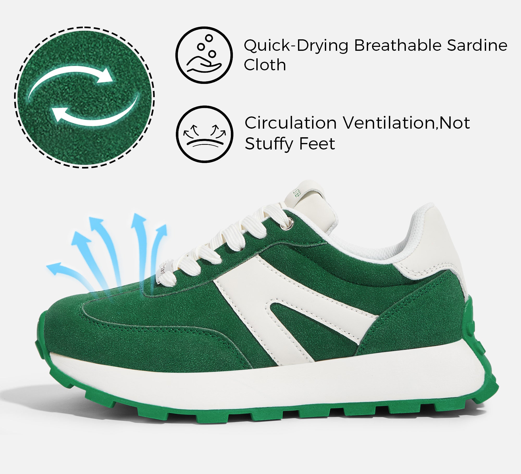 Lucky Step Women’s 1.81" Platform Sneakers