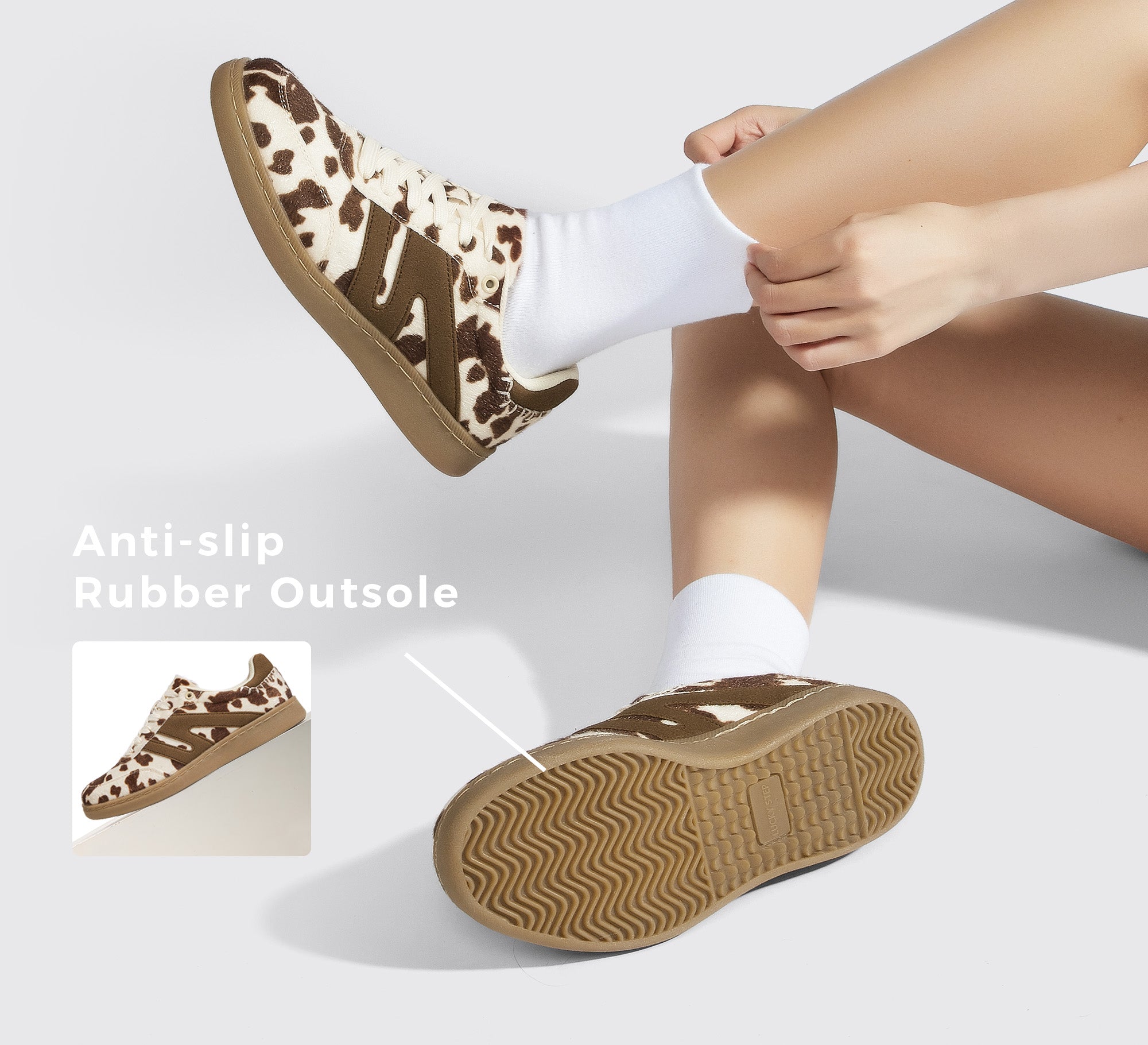 Women's Fashion Anti-Slip Leather Sneakers