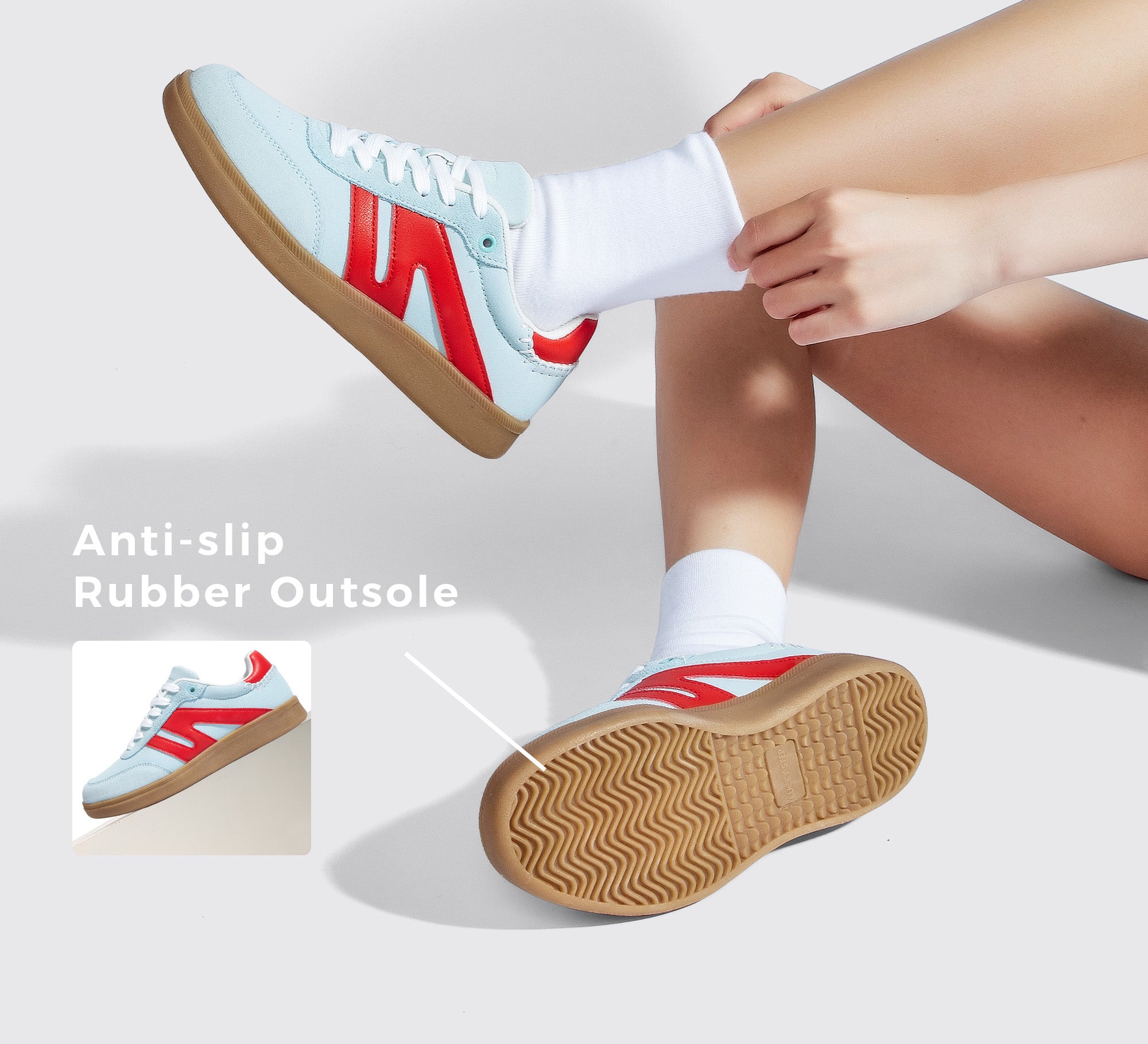 Women's Fashion Anti-Slip Leather Sneakers