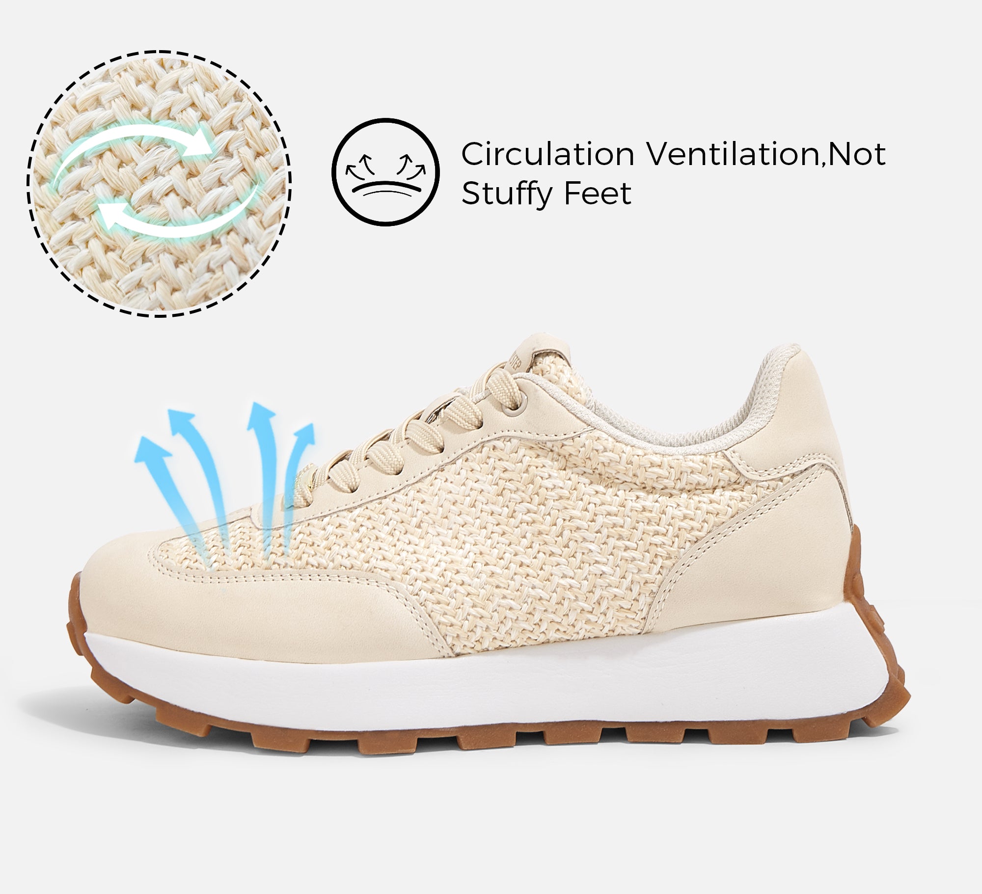 Lucky Step Women’s 1.81" Platform Sneakers