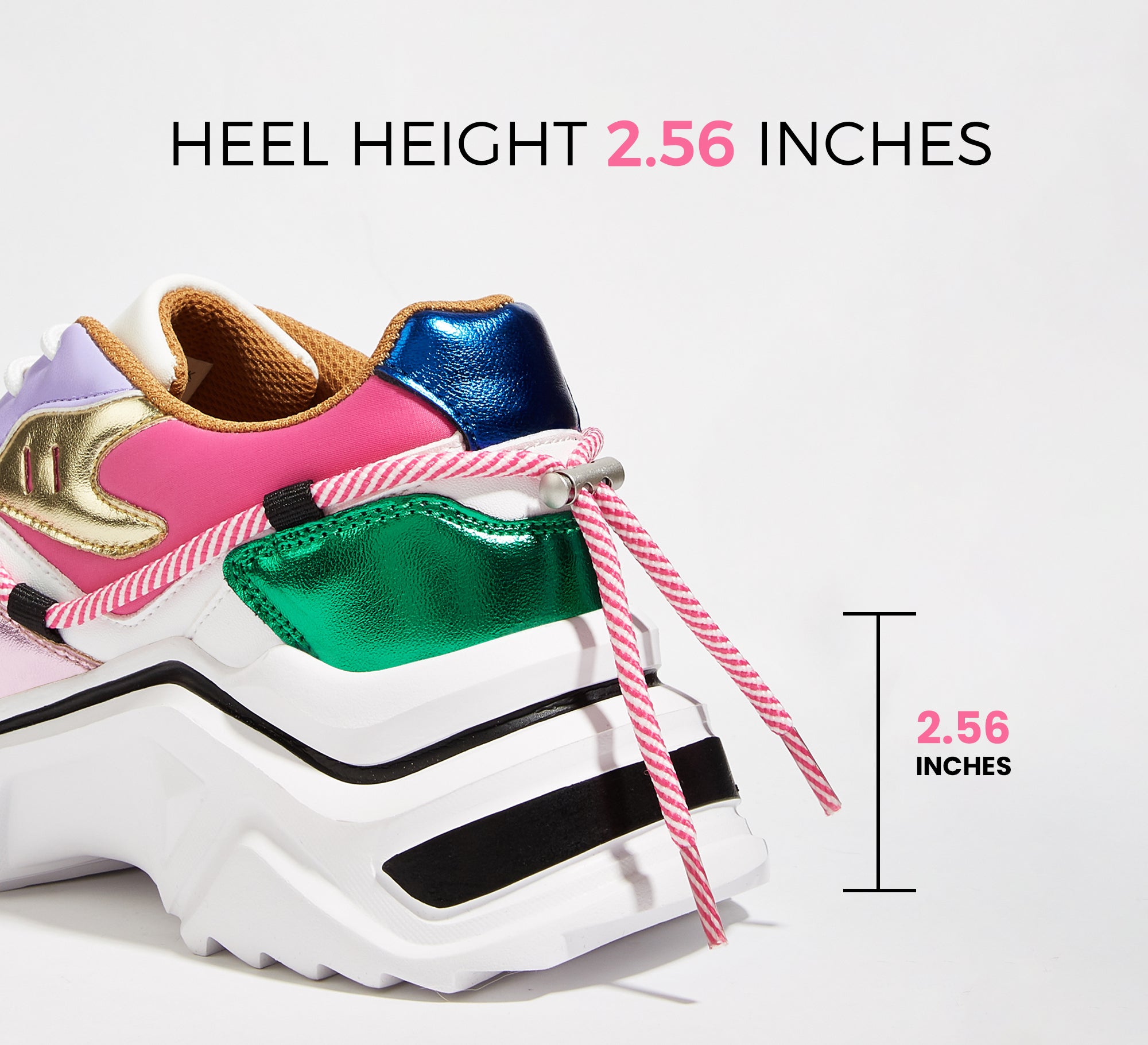 Retro Colorblock Platform Sneakers