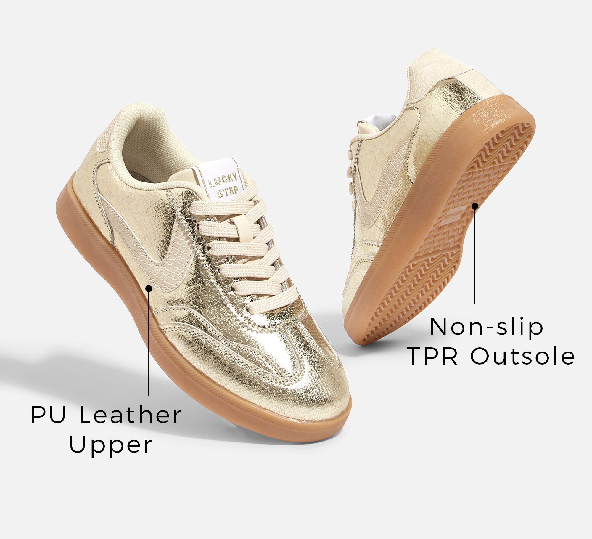 Women's Retro Sneakers - Non-Slip Comfort Walking Shoes