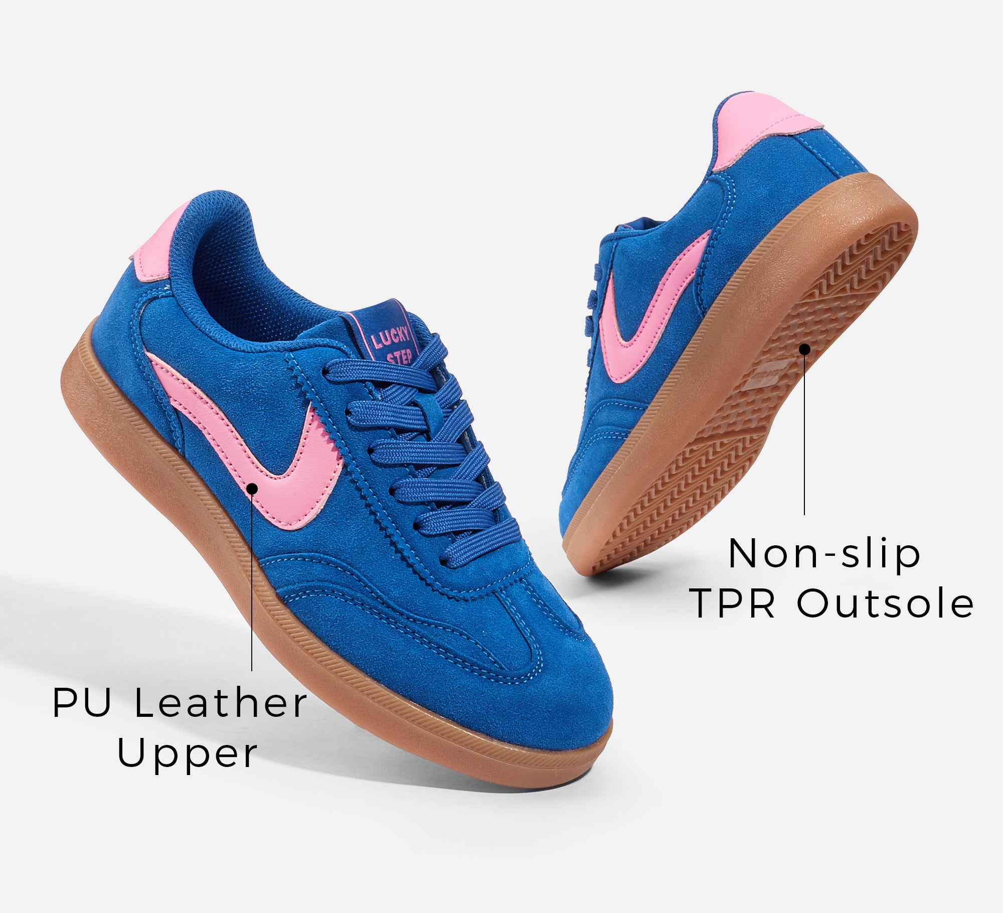 Women's Retro Sneakers - Non-Slip Comfort Walking Shoes