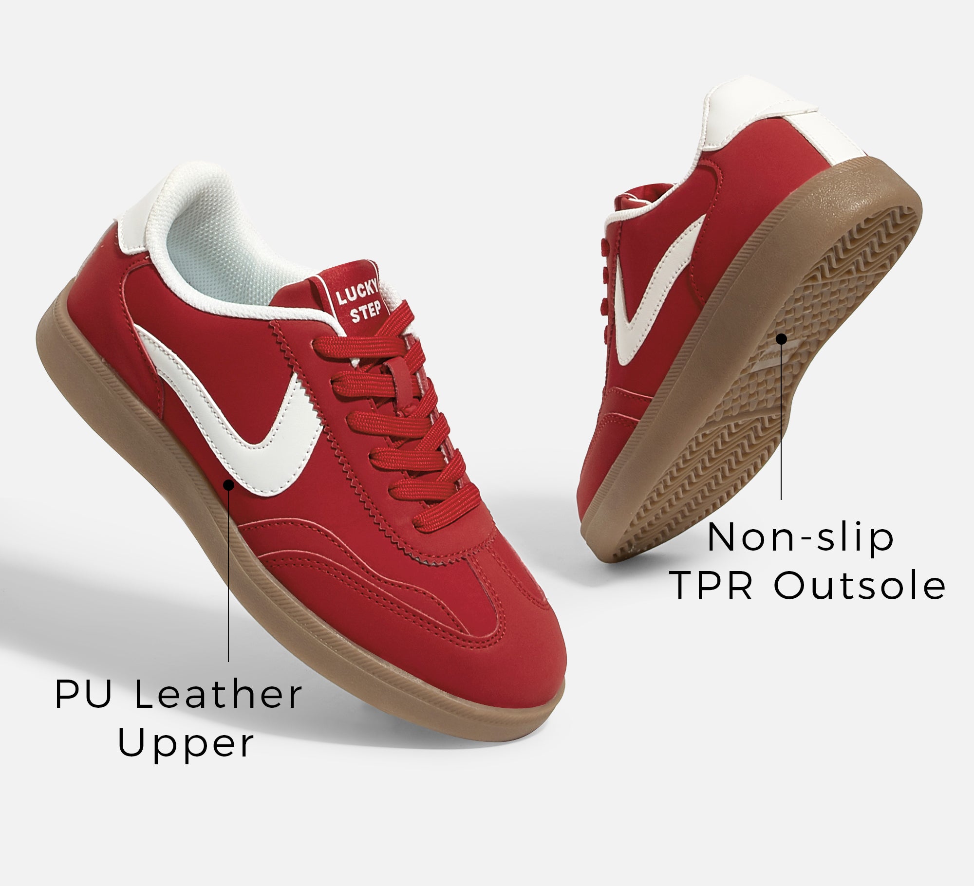 Women's Retro Sneakers - Non-Slip Comfort Walking Shoes