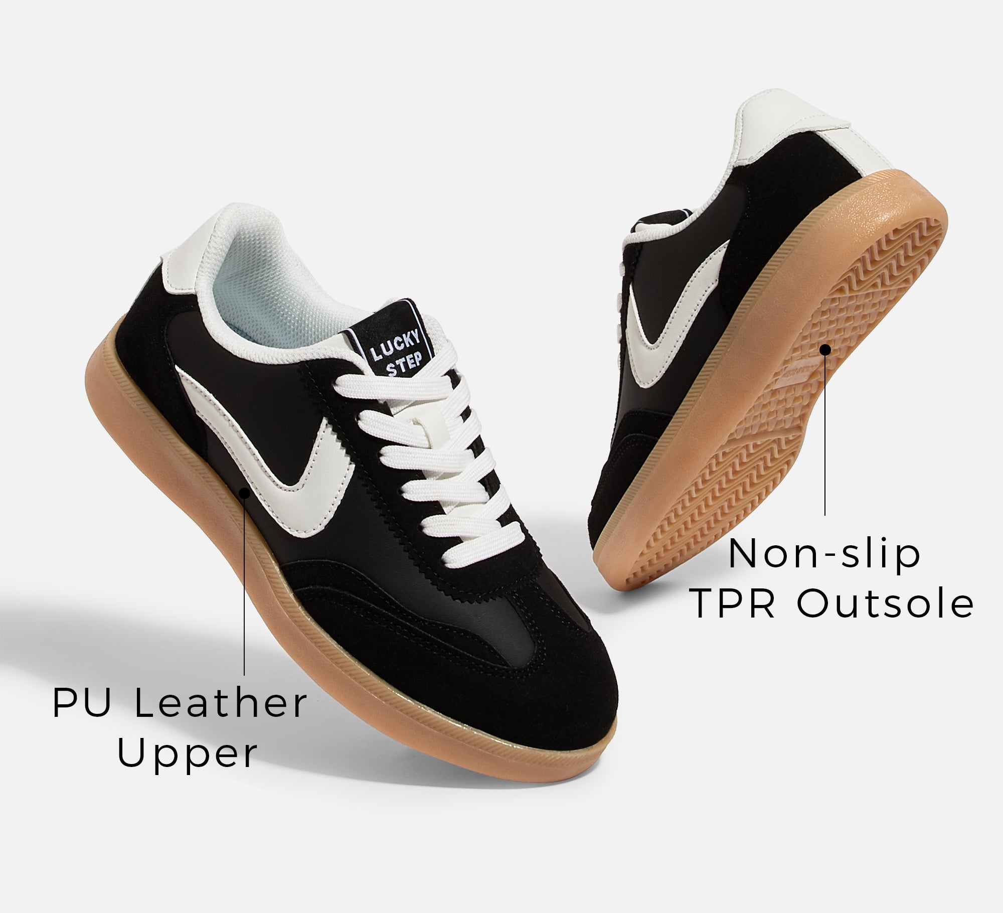 Women's Retro Sneakers - Non-Slip Comfort Walking Shoes