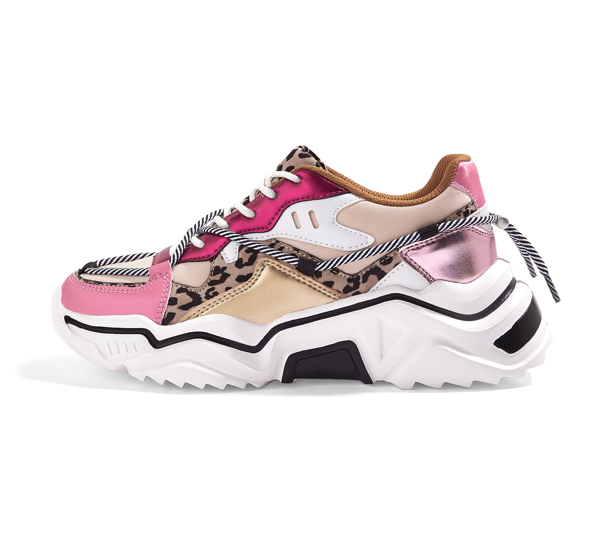 Retro Colorblock Platform Sneakers
