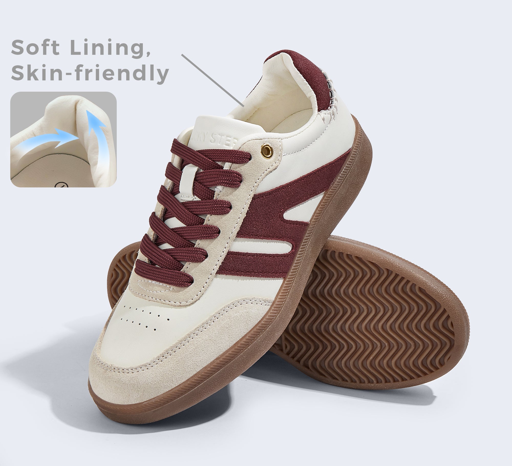 Women's Fashion Anti-Slip Leather Sneakers