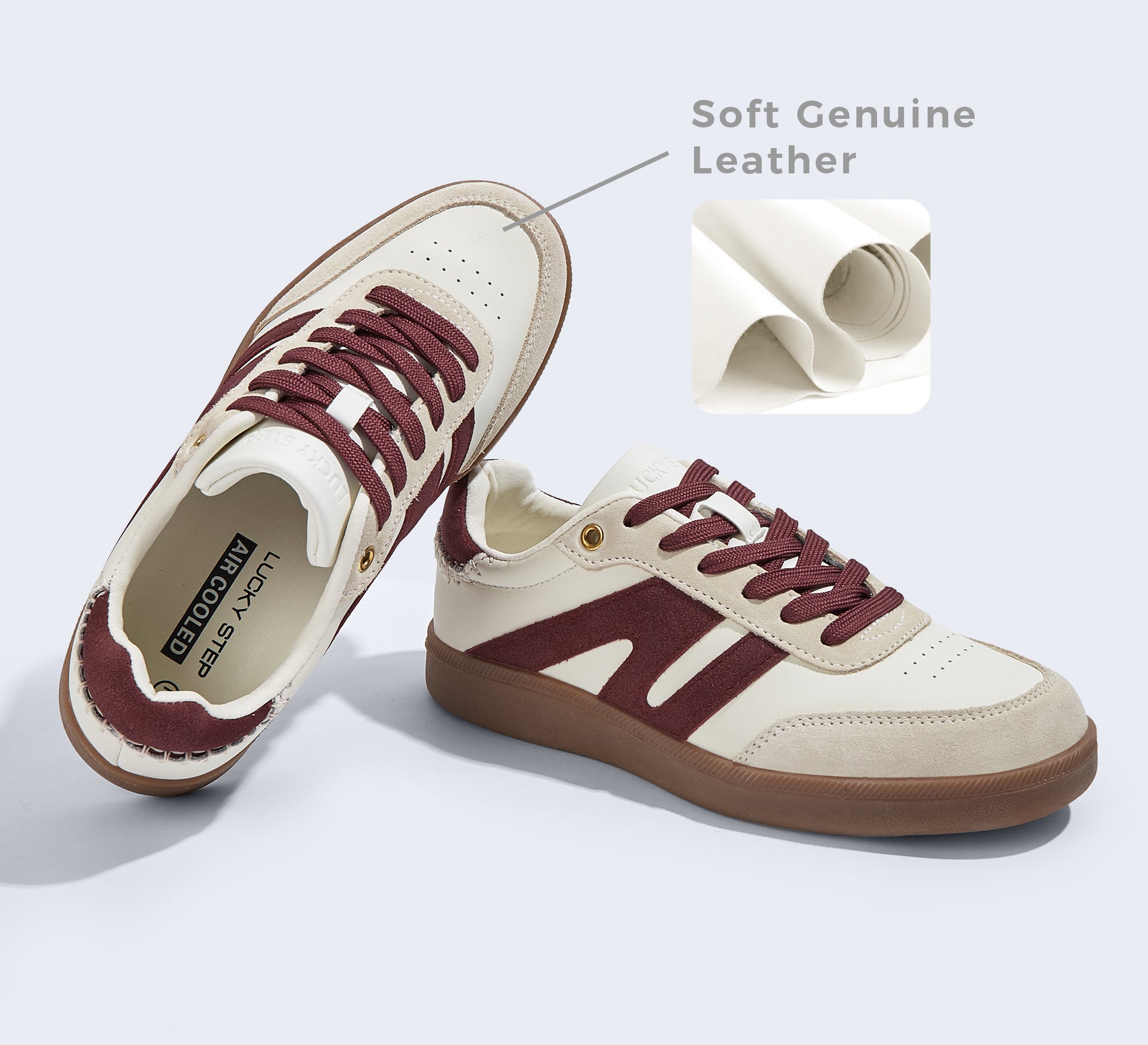 Women's Fashion Anti-Slip Leather Sneakers
