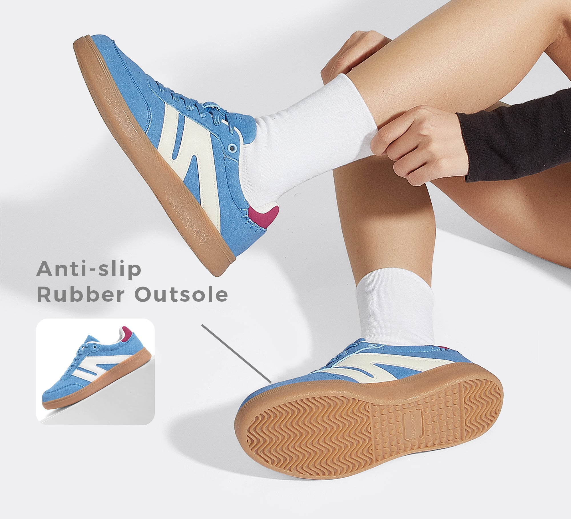 Women's Fashion Anti-Slip Leather Sneakers