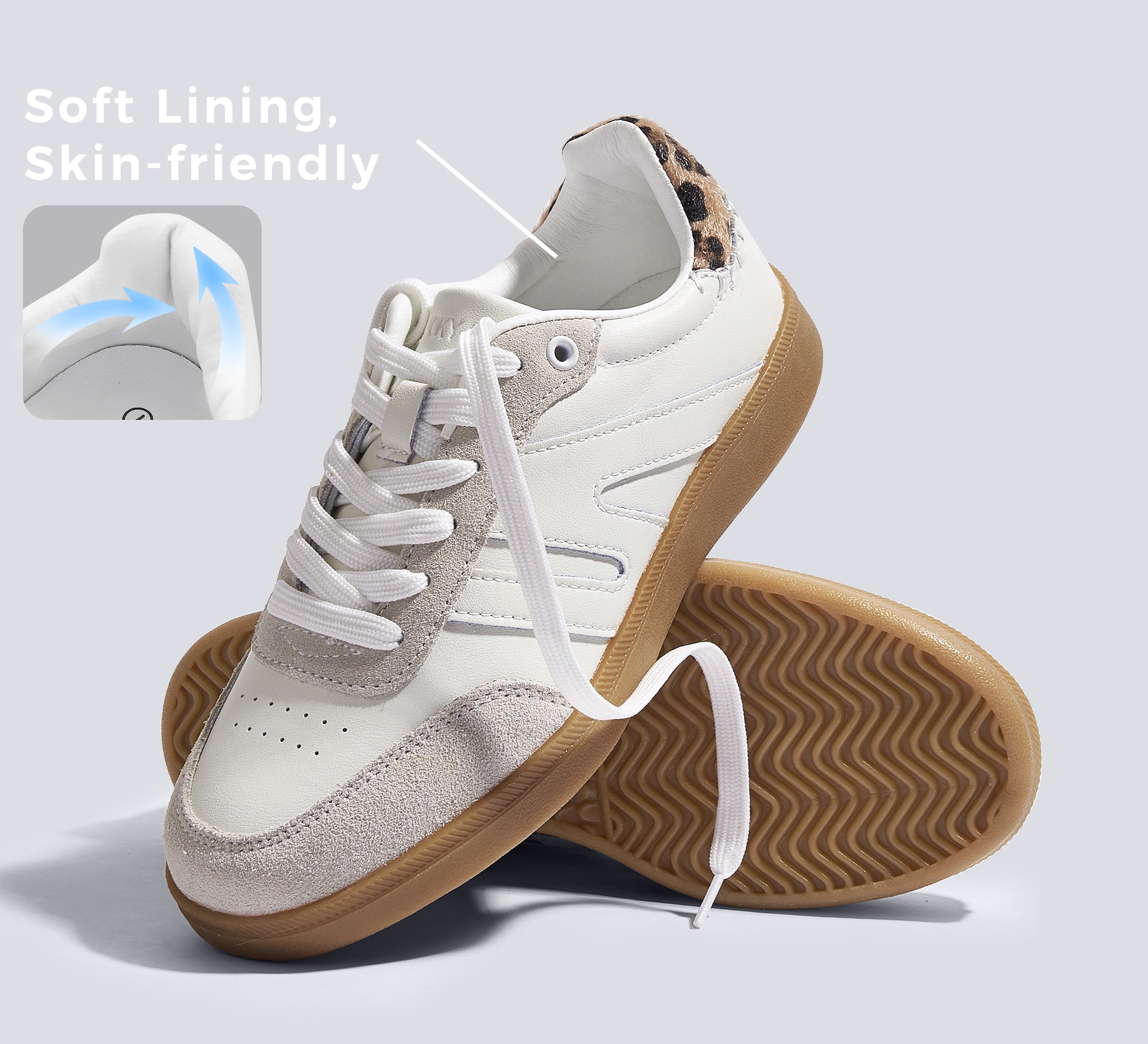 Women's Fashion Anti-Slip Leather Sneakers