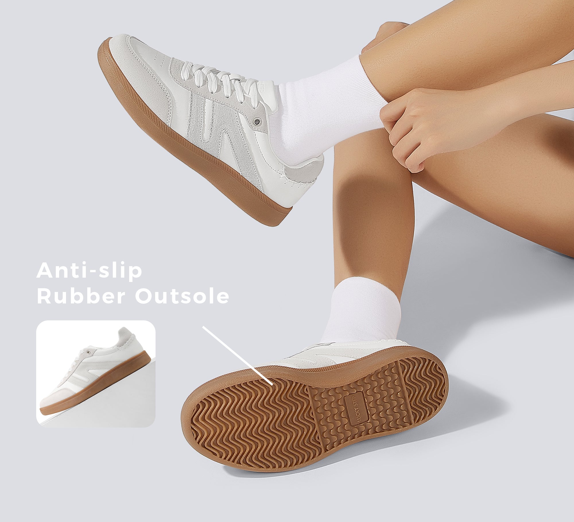 Women's Fashion Anti-Slip Leather Sneakers
