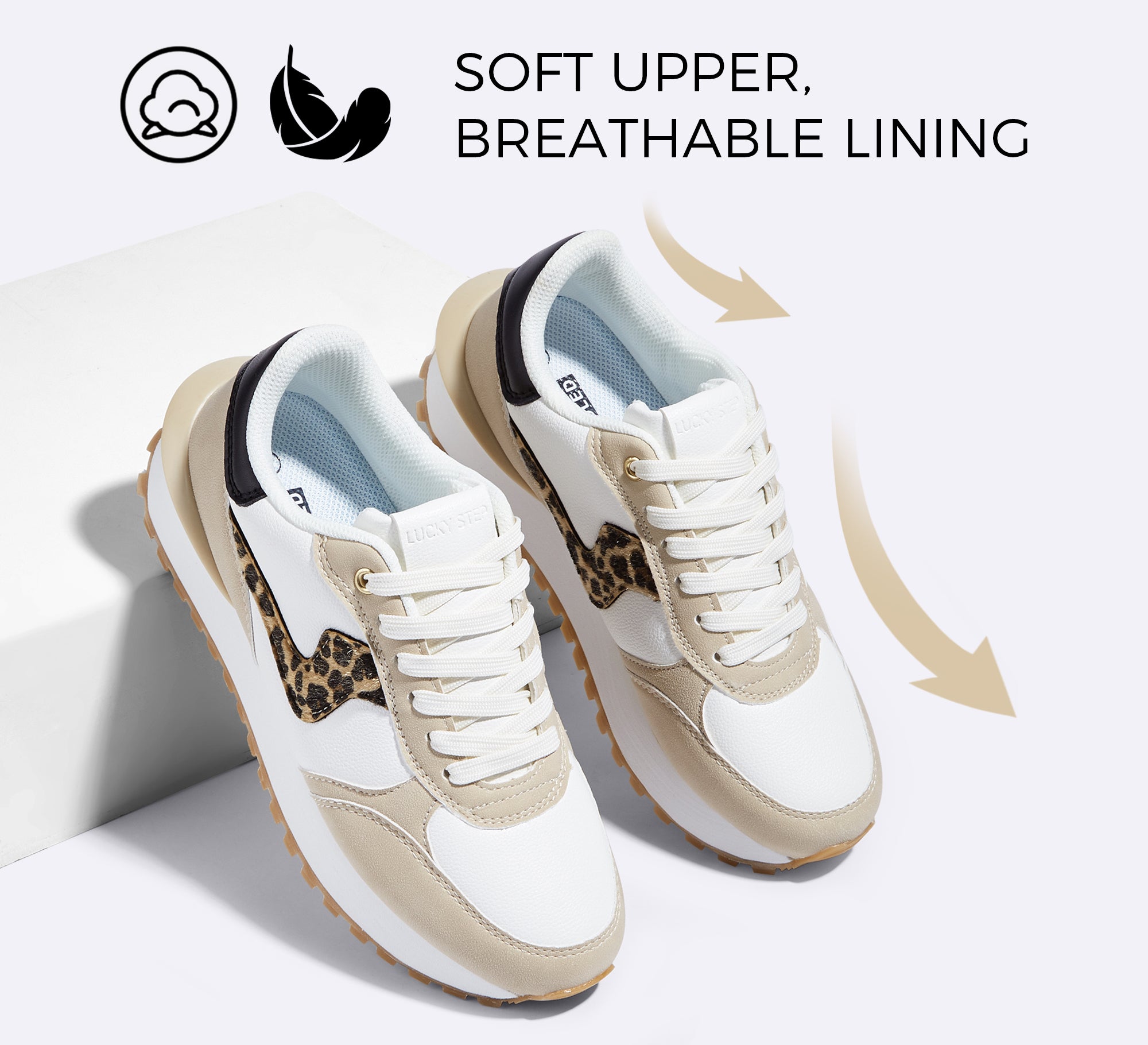 Retro Platform Sneakers | Women's Comfort Walking Shoes