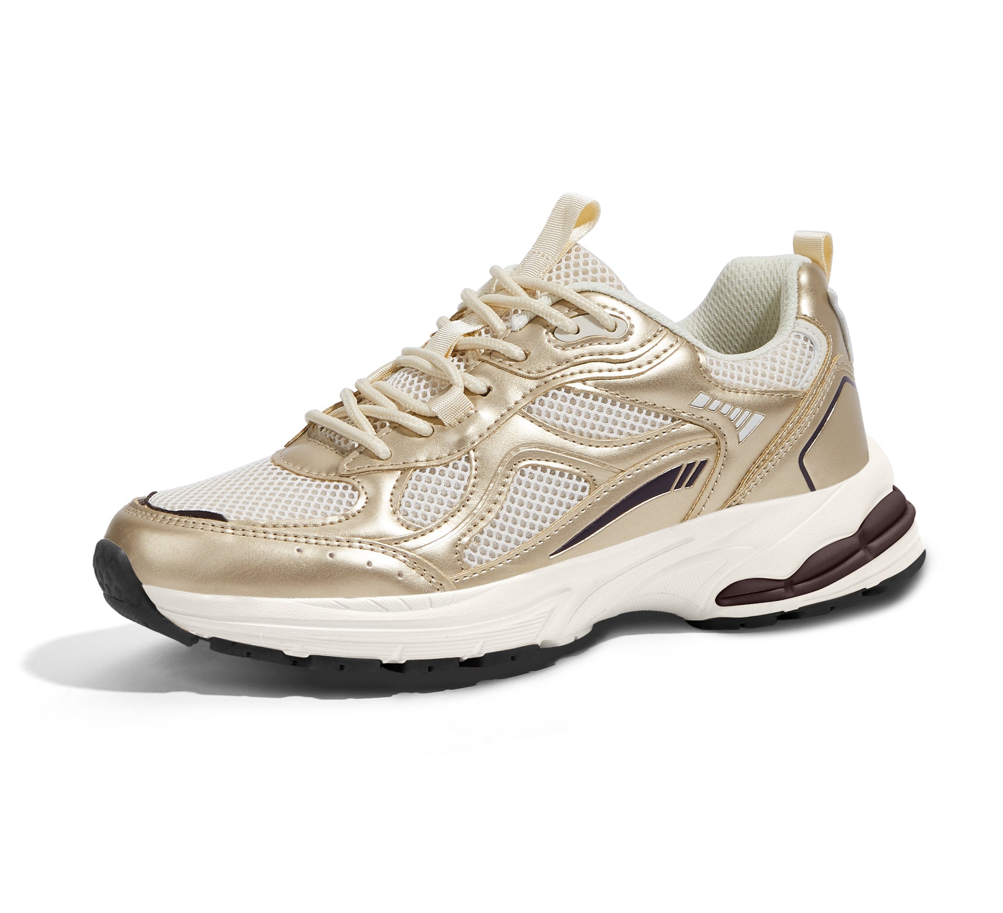 Women's Mesh Platform Sneakers - Breathable Athletic Walking Shoes