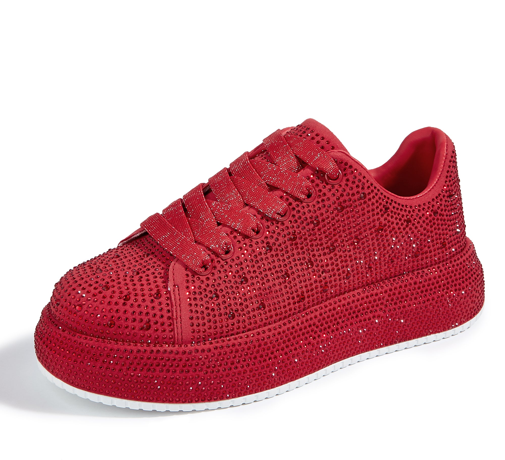 Sparkly Platform Sneakers | Full Rhinestone Wedding Party Shoes