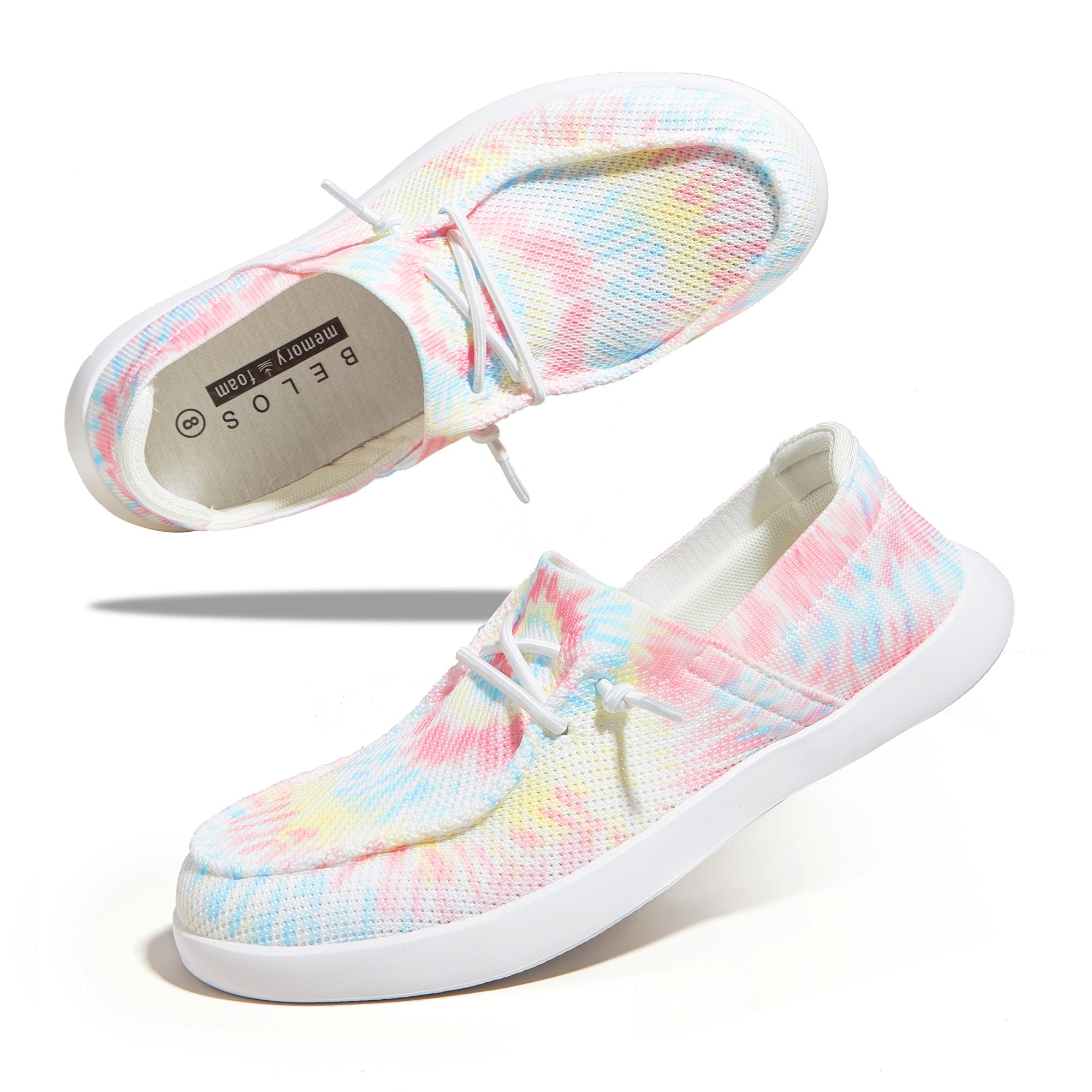 Rhinestone Slip-On Loafers | Women's Sparkly Mesh Walking Shoes