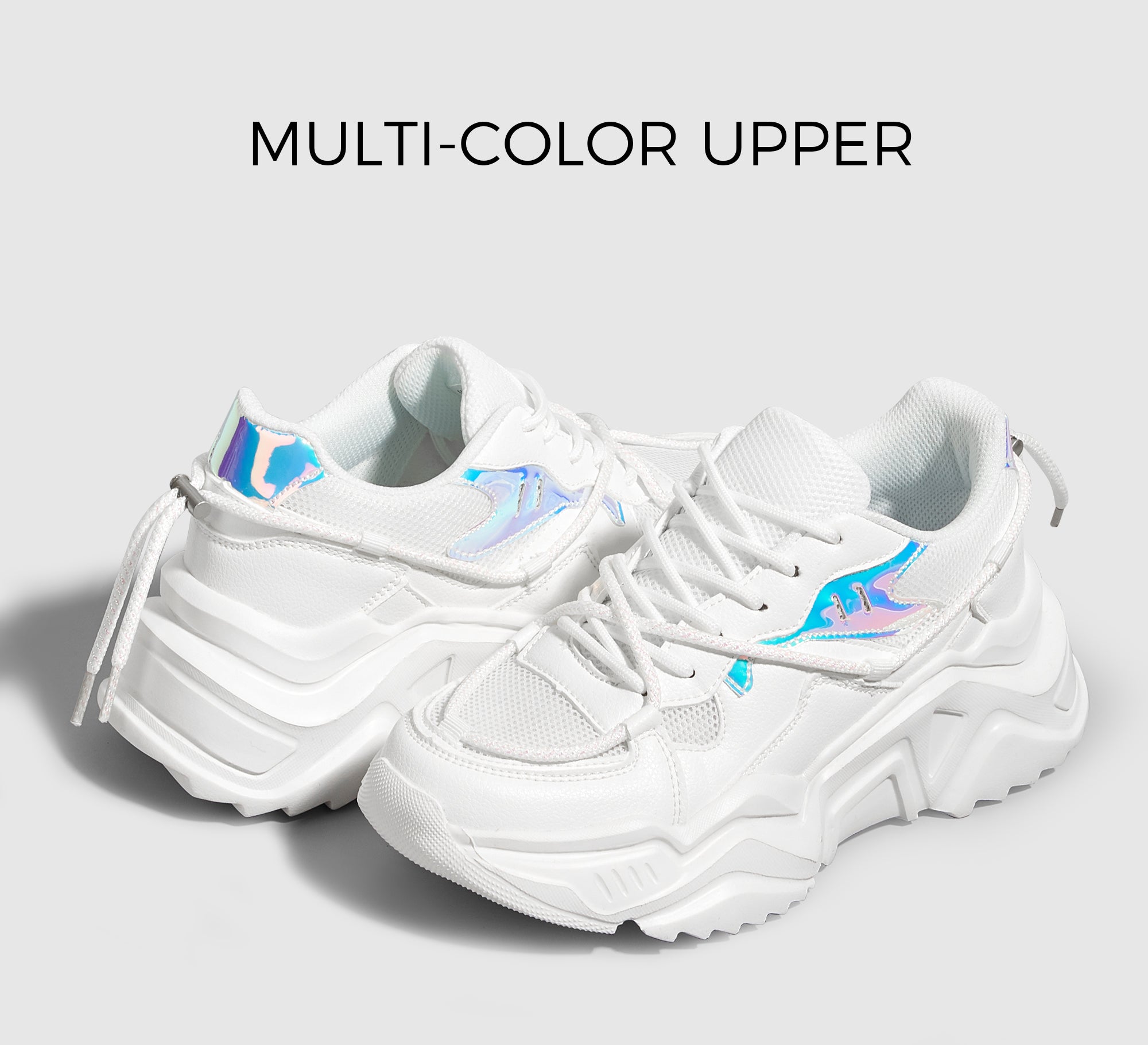 Retro Colorblock Platform Sneakers