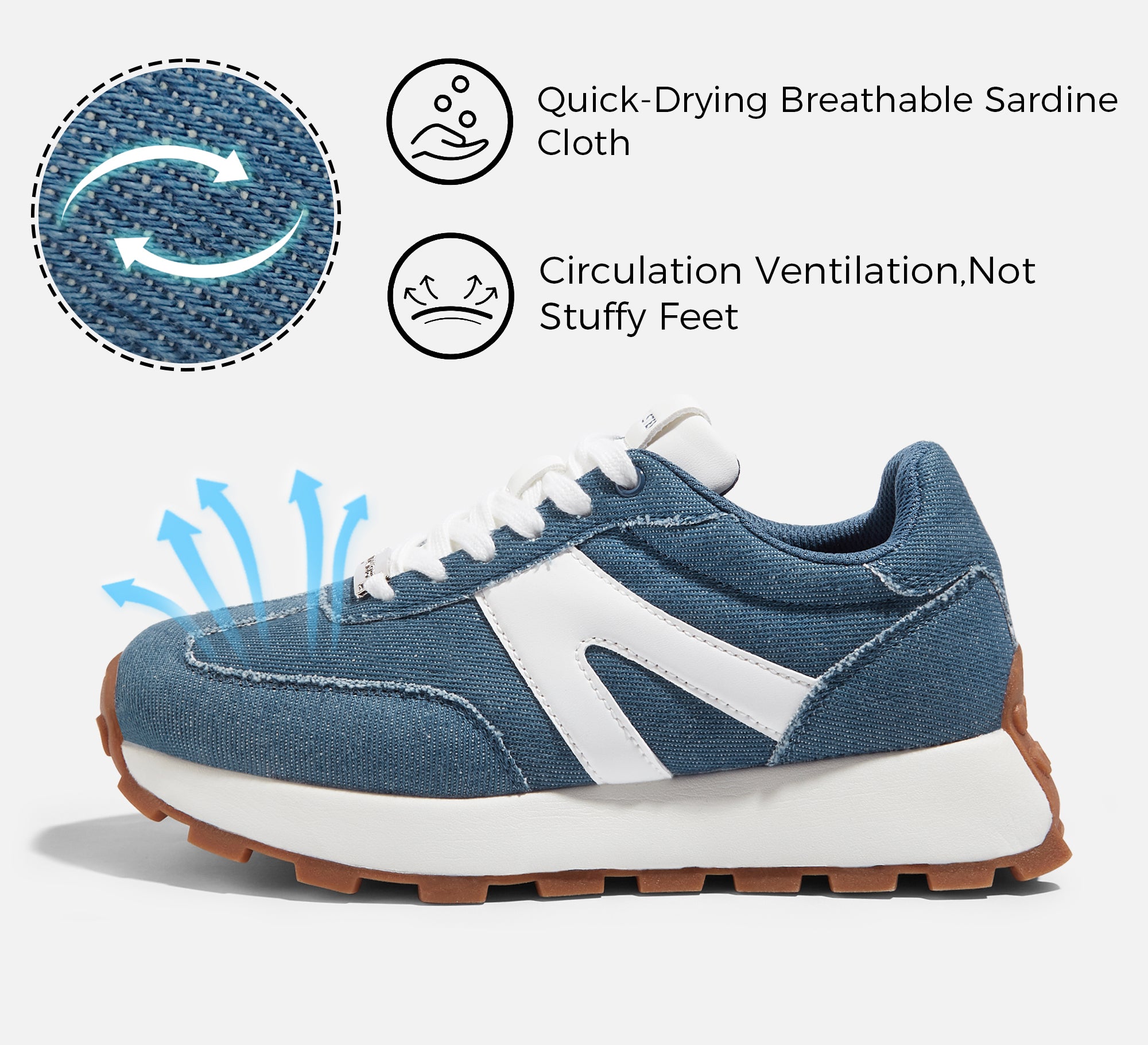 Lucky Step Women’s 1.81" Platform Sneakers