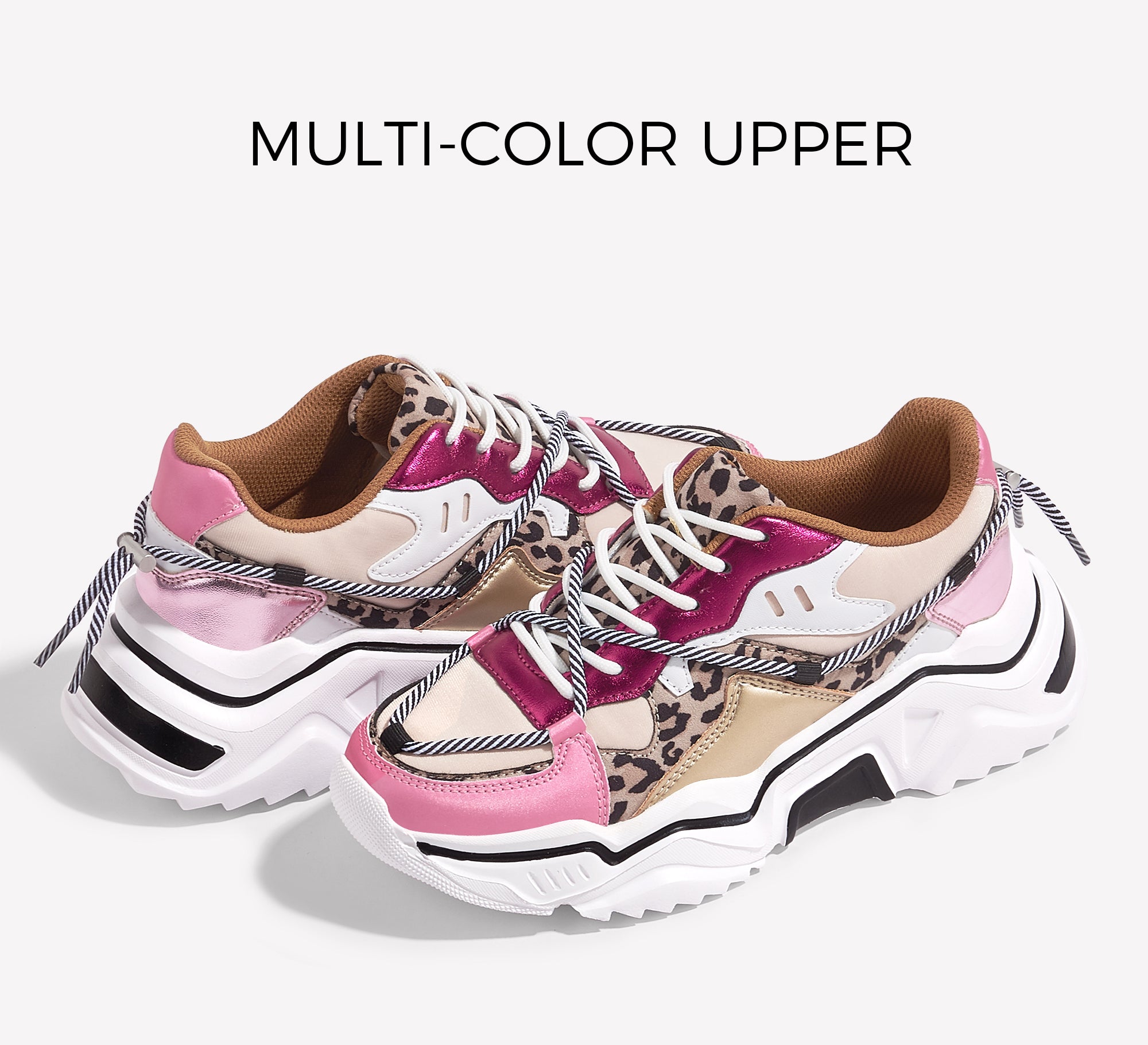 Retro Colorblock Platform Sneakers