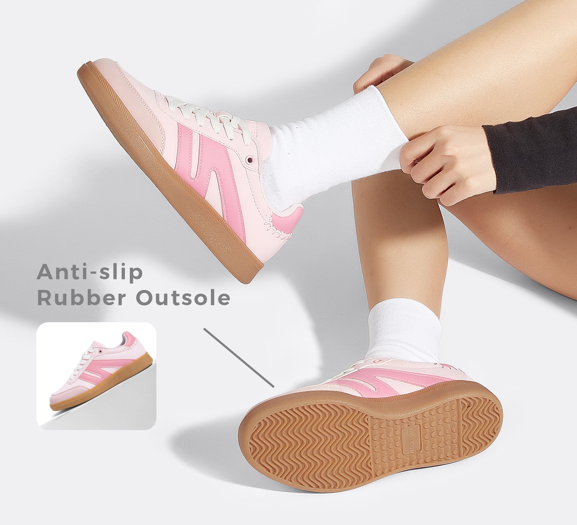 Women's Fashion Anti-Slip Leather Sneakers