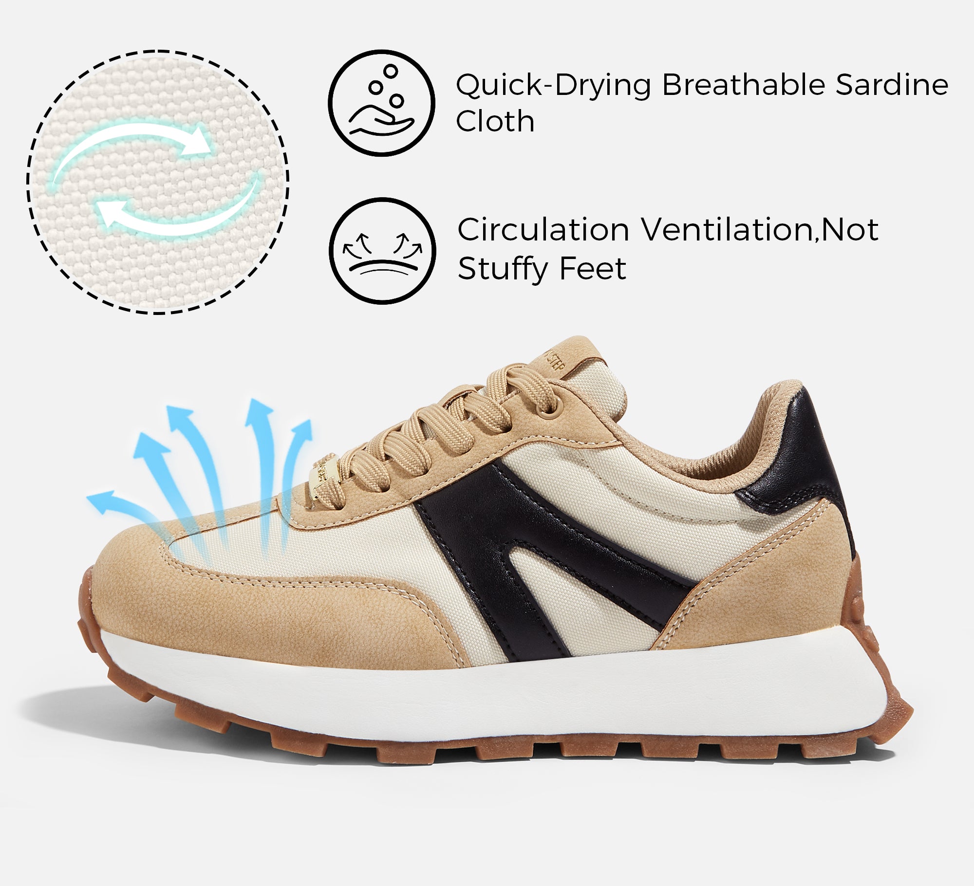 Lucky Step Women’s 1.81" Platform Sneakers