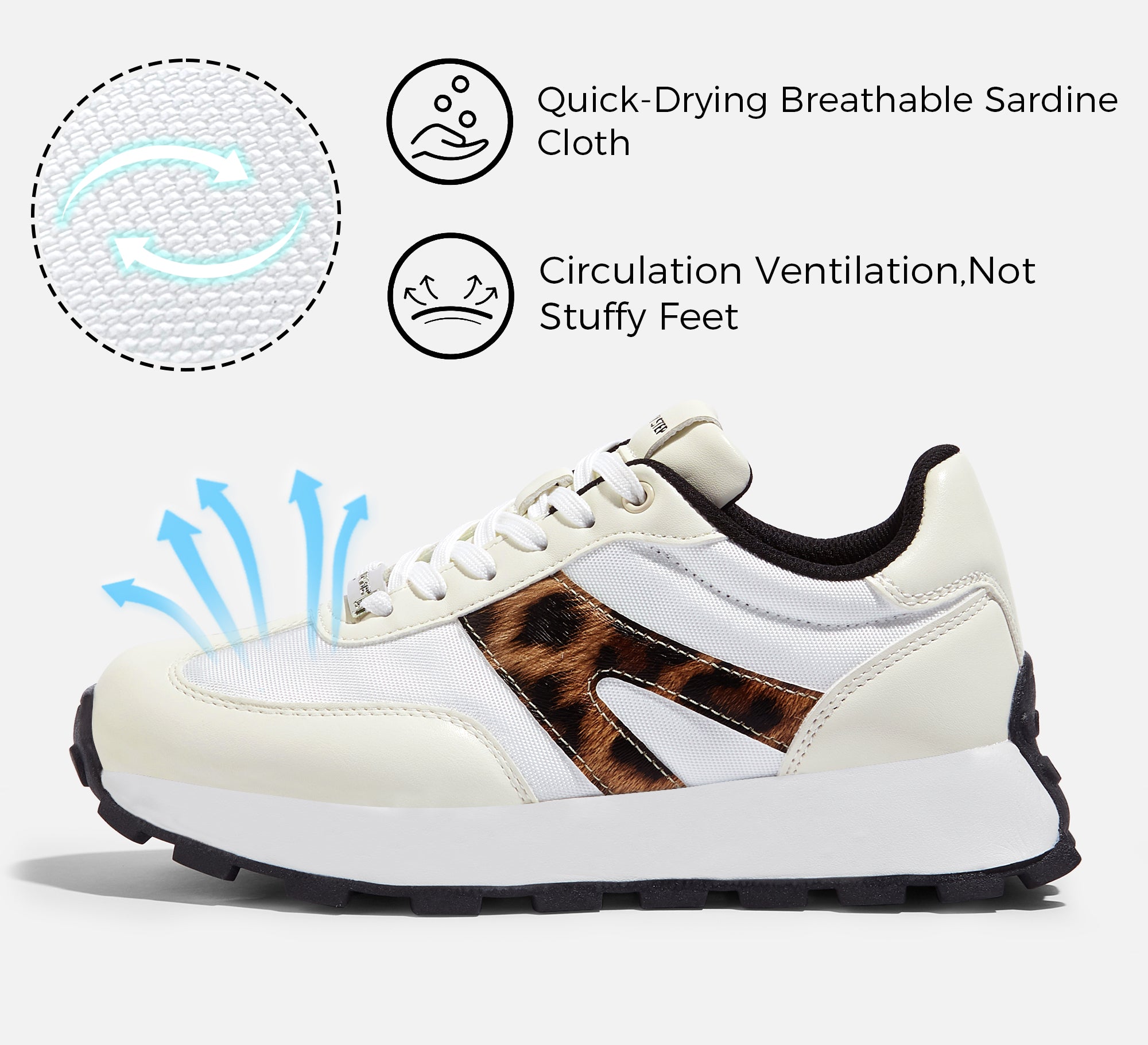 Lucky Step Women’s 1.81" Platform Sneakers