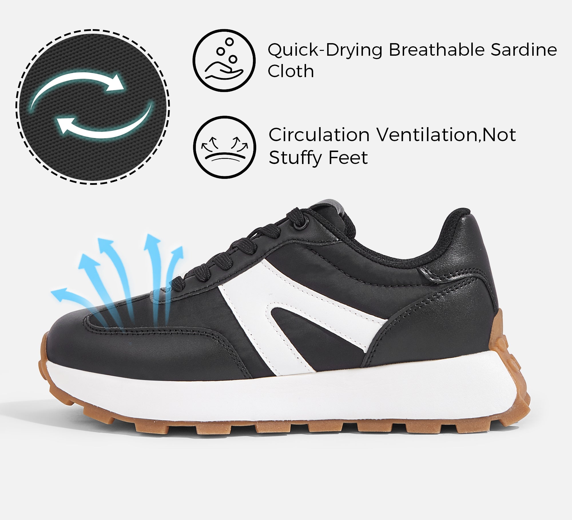 Lucky Step Women’s 1.81" Platform Sneakers