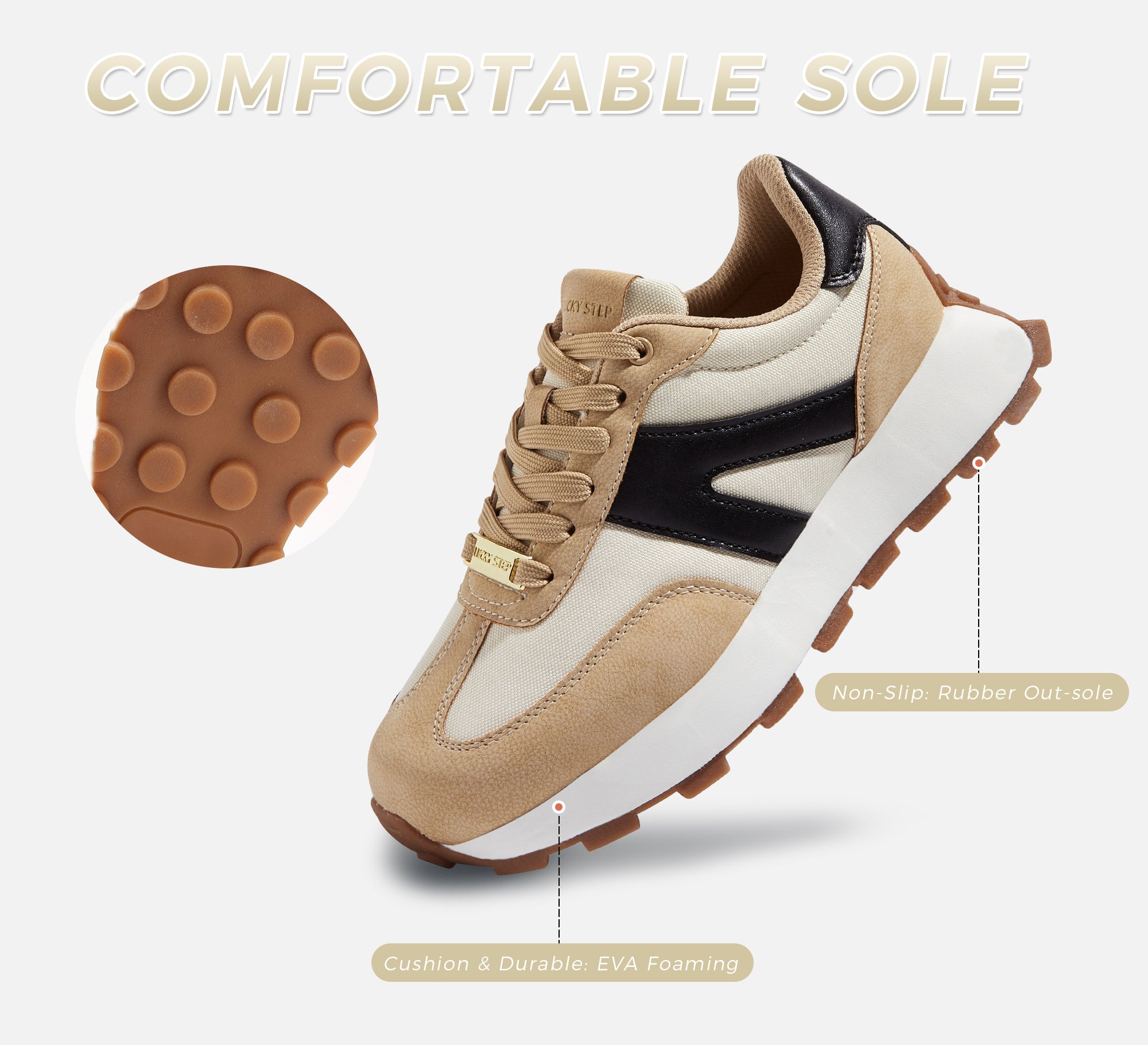 Lucky Step Women’s 1.81" Platform Sneakers