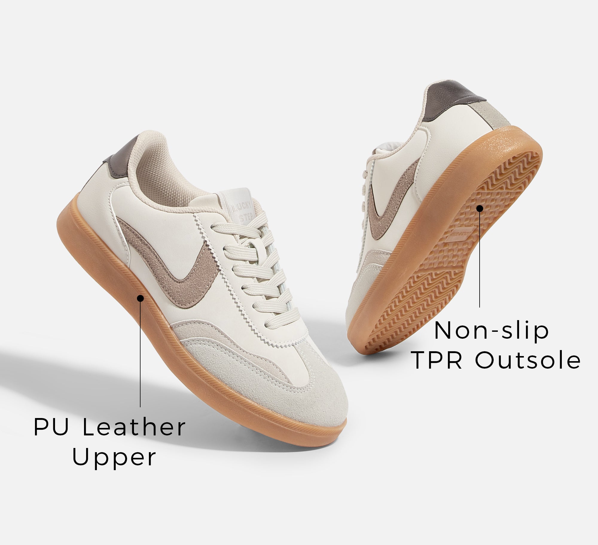 Women's Retro Sneakers - Non-Slip Comfort Walking Shoes