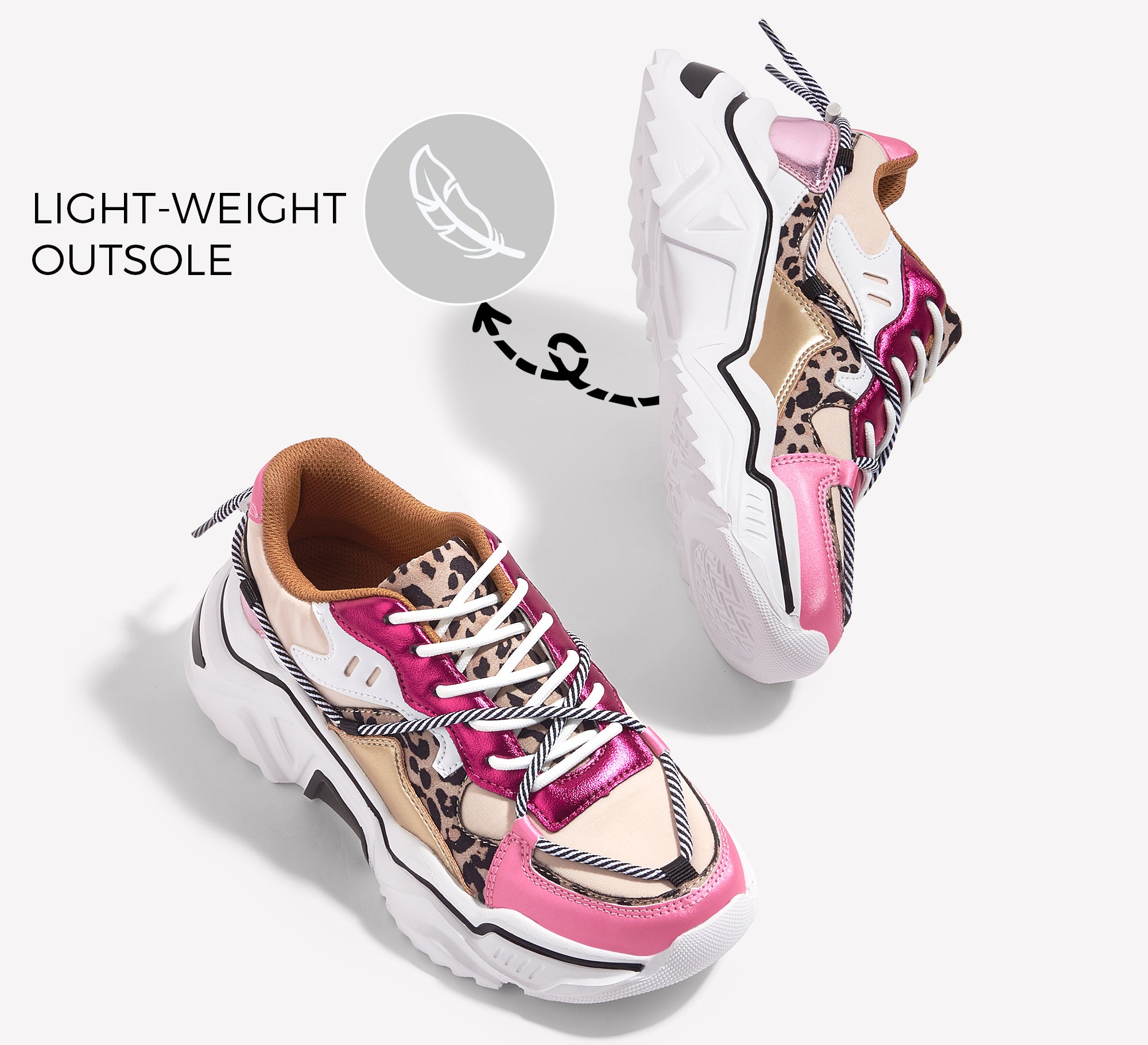 Retro Colorblock Platform Sneakers
