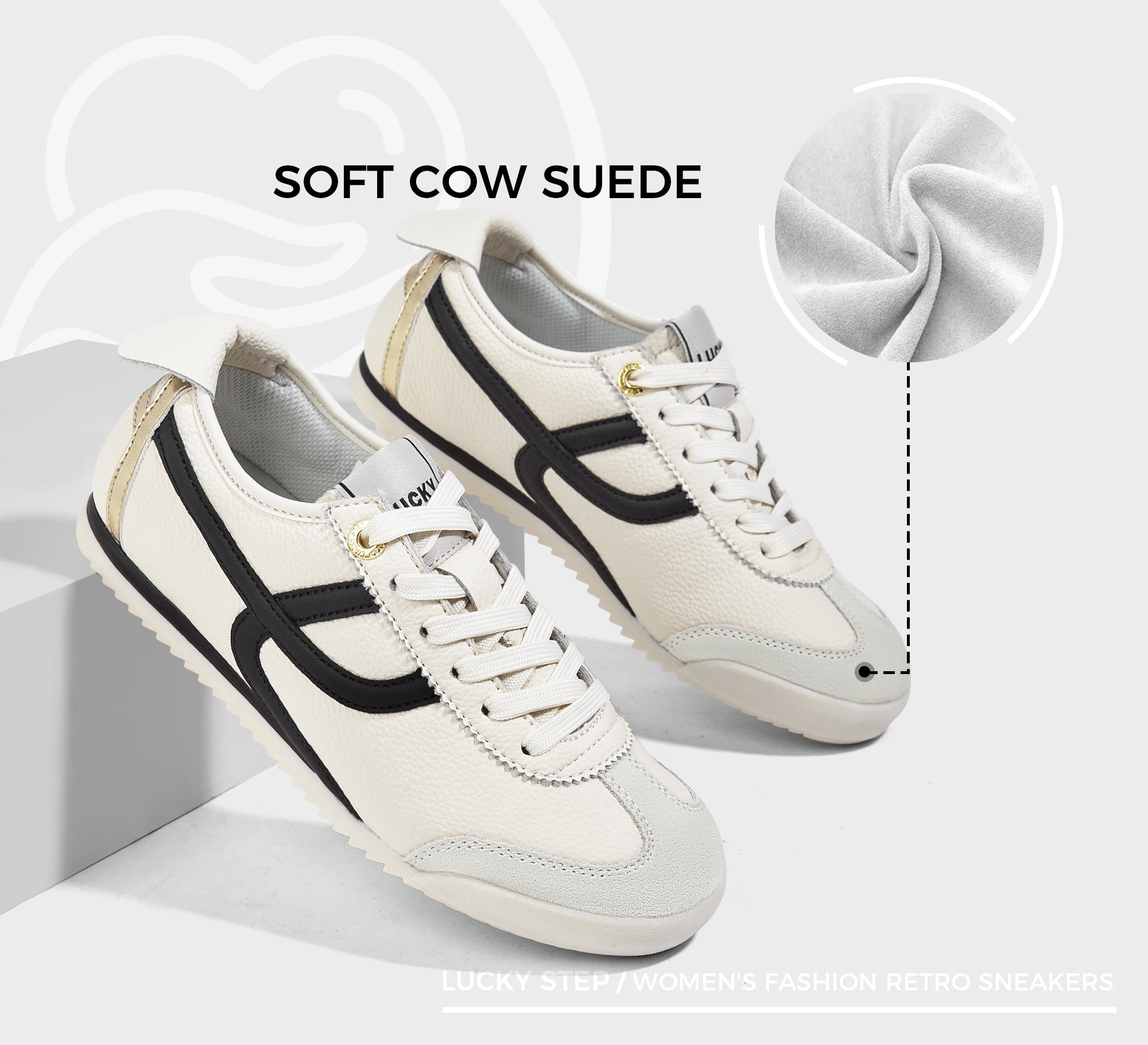 Women's Retro Thin Sole Sneakers - Lightweight Walking Shoes