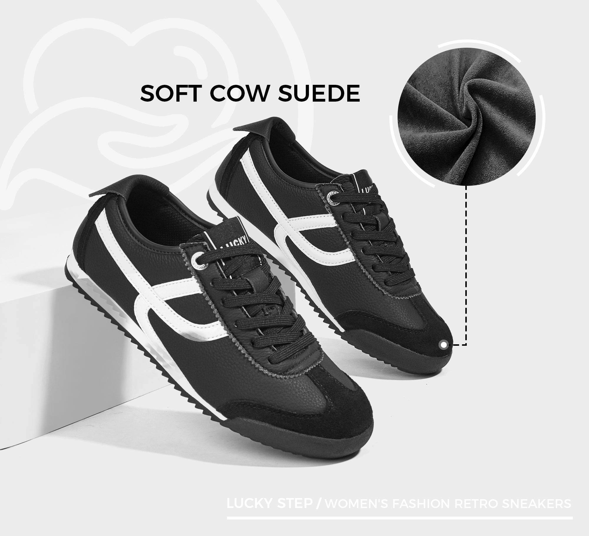 Women's Retro Thin Sole Sneakers - Lightweight Walking Shoes