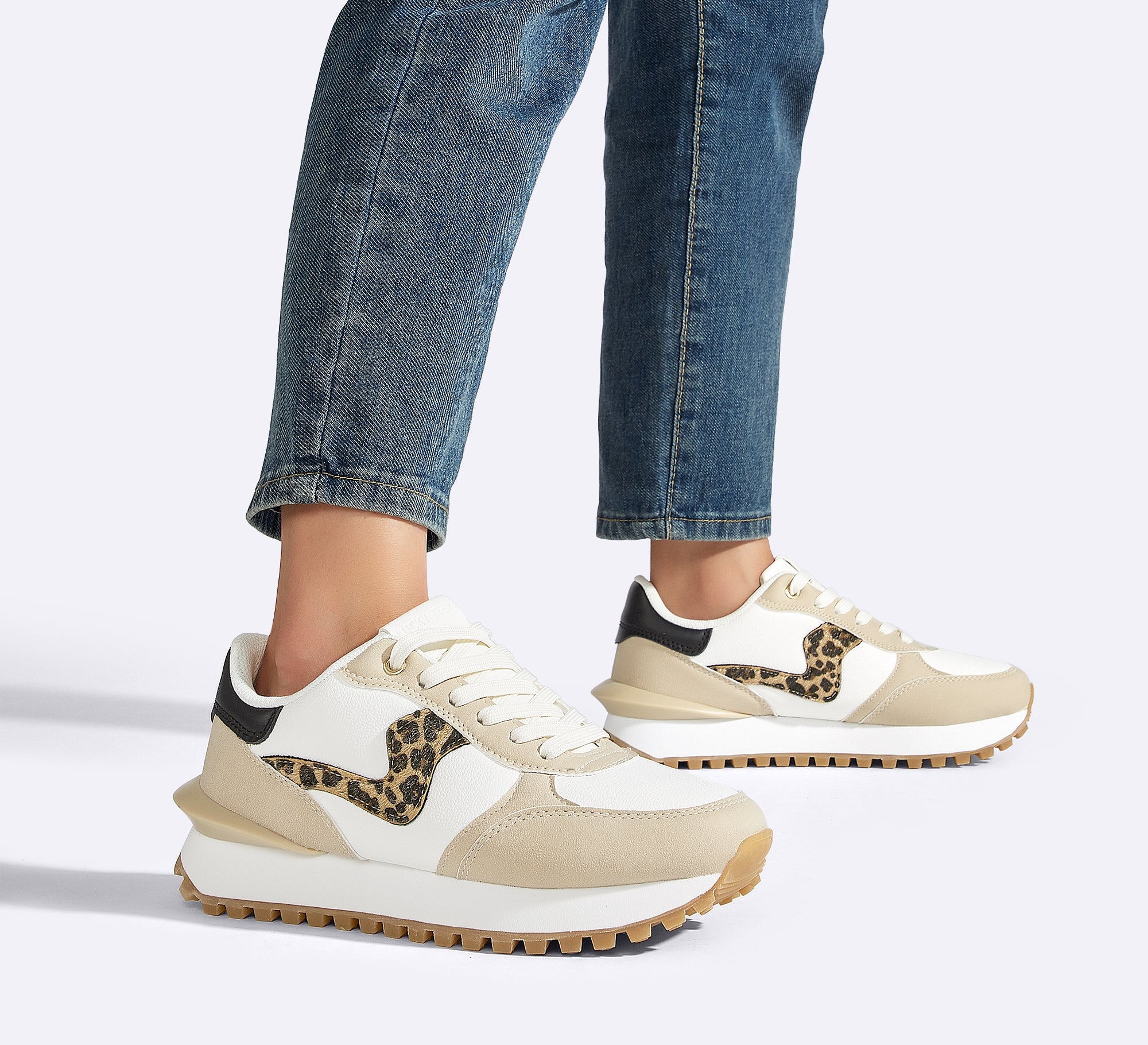 Retro Platform Sneakers | Women's Comfort Walking Shoes