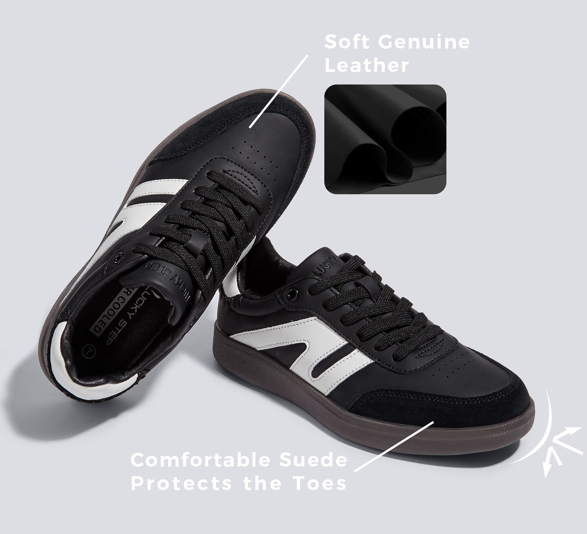 Women's Fashion Anti-Slip Leather Sneakers