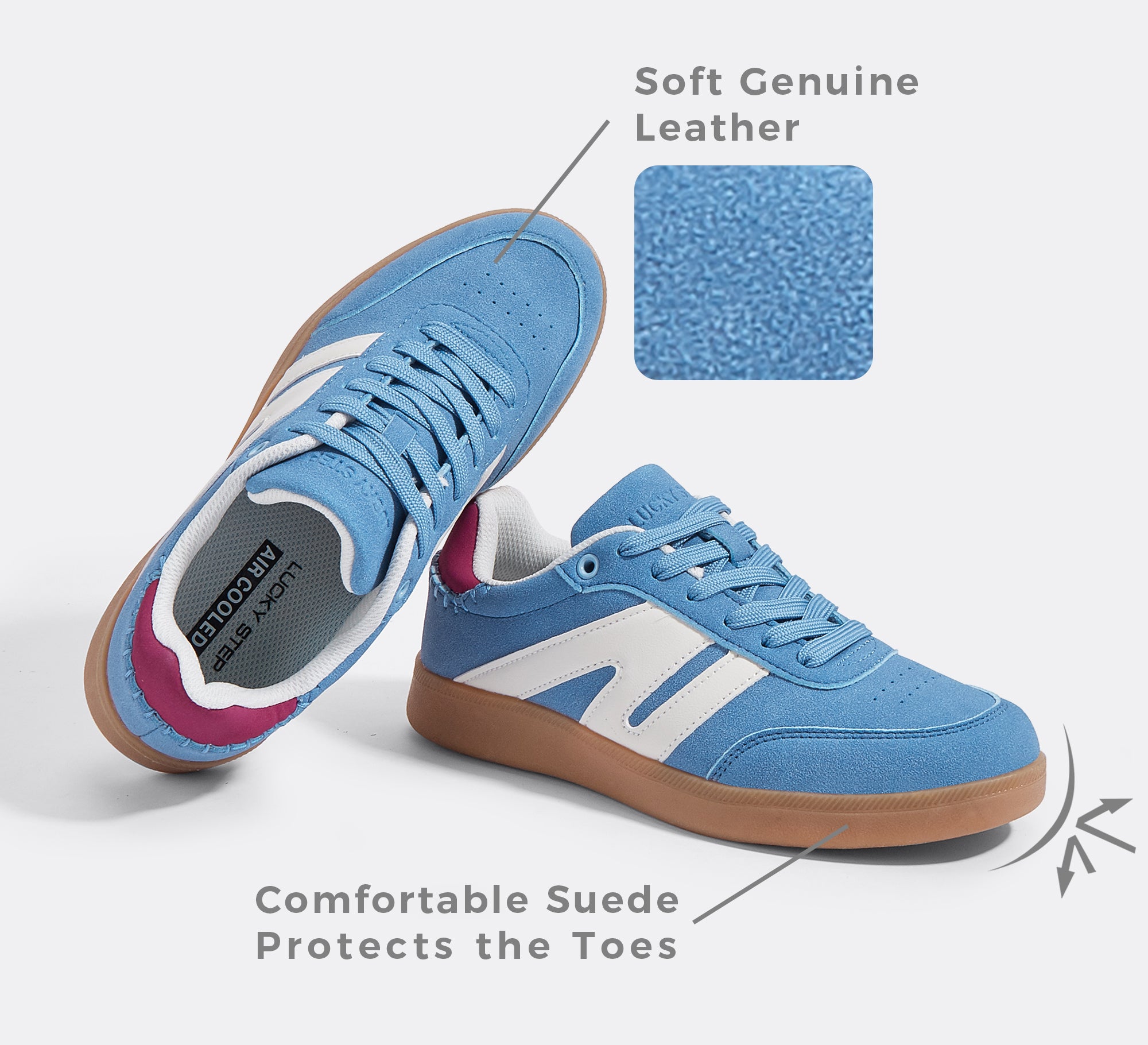Women's Fashion Anti-Slip Leather Sneakers